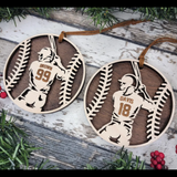 Baseball Player Ornaments