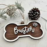 Christmas Dog Bone Stocking Tag/Ornament