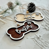 Christmas Dog Bone Stocking Tag/Ornament