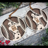 Baseball Player Ornaments