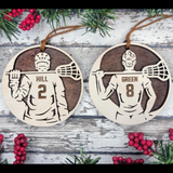 Lacrosse Player Ornaments