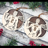 Lacrosse Player Ornaments