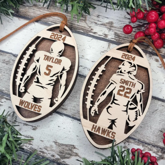 Football Player Ornaments