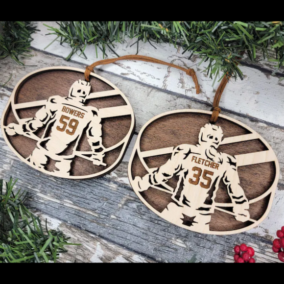 Hockey Player Ornaments