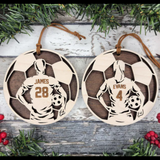 Soccer Player Ornaments