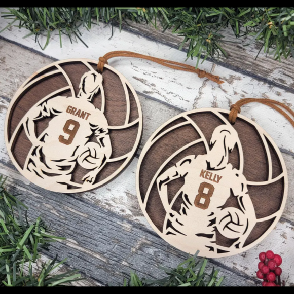 Volleyball Player Ornaments