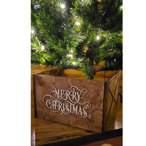 Wooden Christmas Tree Collar Boxes Personalized and Non Personalized Ornament