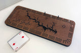 Custom Wooden Cribbage Game Board Rectangle