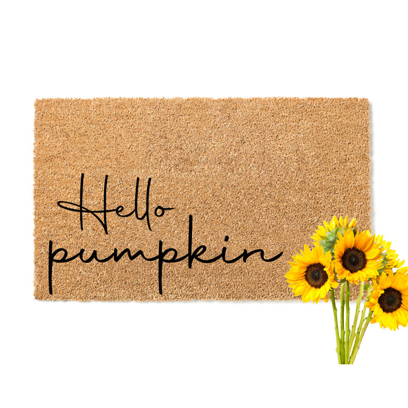 Hello Pumpkin Doormat