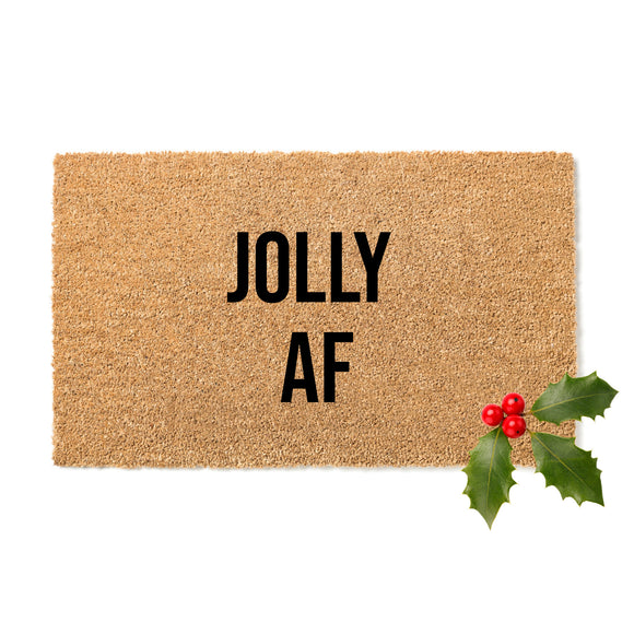 Jolly AF Christmas Doormat
