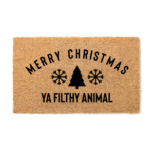 MERRY CHRISTMAS YA FILTHY ANIMAL DOORMAT