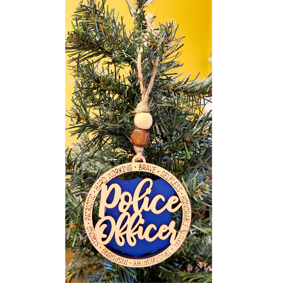 Police Officer Christmas Ornament