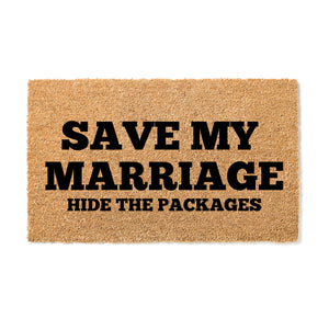 Save My Marriage Hide The Packages Doormat
