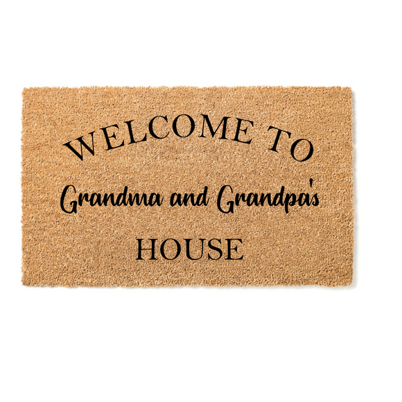Welcome To Grandma and Grandpa's House Doormat