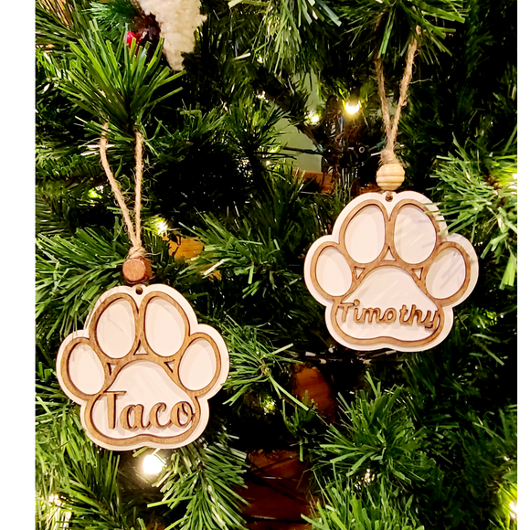 3D Custom Dog Christmas Ornaments