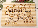 Custom Wooden Christmas Santa Tray